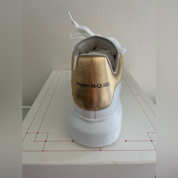 Women’s Metallic Oversized Alexander McQueen Sneakers - Picture 2 of 4